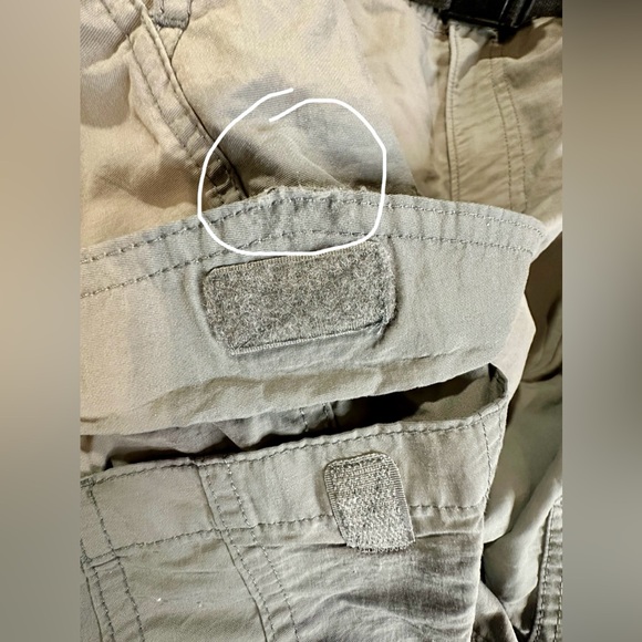 Eddie Bauer Mens Nylon Cargo Hiking Shorts Gray Belted Pockets Size XL Preowned - Picture 7 of 11